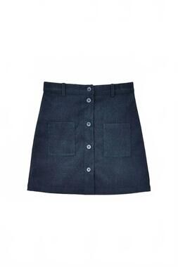 NEW MOLLY BRACKEN girls' tween flared cord skirt in blue